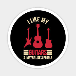 Funny Guitar Guitarist Player Magnet